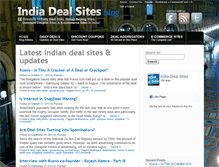 Tablet Screenshot of indiadealsites.com